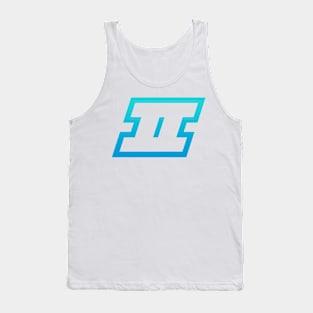 Gemini Light Blue Gradient Outline Tank Top